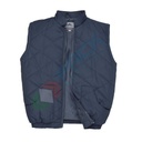 Gilet da lavoro imbottito, 65% poliestere + 35% cotone, 190 gr, modello Glasgow, ideale per i giorni freddi, colore blu navy