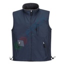 Gilet da lavoro 100% Poliestere Ripstop, rivestito PVC, 230 gr, imbottito e reversibile, finitura anti-pilling, colore blu navy
