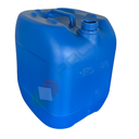 Tanica in plastica (HDPE), capacità 11 Lt, quadrata, sovrapponibile e omologata ADR/ONU, peso 500 gr, colore blu - chiusura con tappo a vite con sigillo escluso