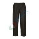 Pantalone da lavoro antipioggia, 100% poliestere, 210 gr, modello Classic, impermeabile, leggero e facilmente arrotolabile, vestibilità abbondante, omologato EN 343, colore nero