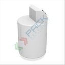 Serbatoio in plastica (PE) per stazioni di miscelazione e dosaggio reagenti, capacità 120 Lt, Mis. Ø 500 x 885 H mm, parte superiore con alzata verticale a due facce con coperchio