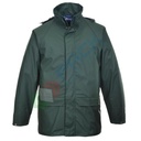 Giacca da lavoro antipioggia, 100% poliestere, modello Sealtex Classic, omologata EN 343, impermeabile con cuciture saldate, occhielli e retro aerato, colore verde oliva