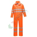 Tuta alta visibilità impermeabile di qualità premium, in Sealtex Ultra (100% poliestere, maglia tricot, rivestimento in PU) 185 gr, certificata EN ISO 20471 Classe 3 + EN 343, colore arancione, tg. XL