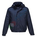 Bomber da lavoro antipioggia, 100% poliestere pongee rivestito PVC, omologato EN 343, modello Calais, impermeabile, antivento e traspirante, colore blu navy