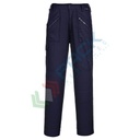 Pantalone da lavoro da donna, tessuto Kingsmill 65% Poliestere + 35% Cotone, 210 gr, modello Action, elastici in vita per il massimo comfort, vestibilità regular, colore blu navy