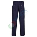 Pantalone da lavoro da donna, tessuto Kingsmill 65% Poliestere + 35% Cotone, 210 gr, modello Action, elastici in vita per il massimo comfort, vestibilità tall, colore blu navy
