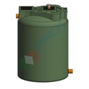 Filtro percolatore aerobico, A.E. 18, capacità 1600 Lt, Mis. Ø 1200 x 1400 H mm, per il trattamento secondario dei reflui domestici