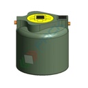 Filtro percolatore anaerobico, A.E. 100, capacità 12000 Lt, Mis. Ø 2500 x 2500 H mm, per il trattamento secondario dei reflui domestici