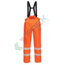 Pantaloni alta visibilità multinorma Bizflame HV (98% poliestere + 2% fibra di carbonio) 250 gr, certificati EN ISO 14116 + EN 1149 -5 + EN 13034 + EN ISO 20471 Classe 1 + RIS 3279 TOM + EN 343, colore arancione, tg. L