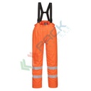 Pantaloni alta visibilità multinorma Bizflame HV (98% poliestere + 2% fibra di carbonio) 250 gr, certificati EN ISO 14116 + EN 1149 -5 + EN 13034 + EN ISO 20471 Classe 1 + RIS 3279 TOM + EN 343, colore arancione, tg. XXL