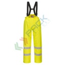 Pantaloni alta visibilità multinorma Bizflame HV (98% poliestere + 2% fibra di carbonio) 250 gr, certificati EN ISO 14116 + EN 1149 -5 + EN 13034 + EN ISO 20471 Classe 1 + EN 343, colore giallo, tg. L