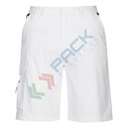 Bermuda da lavoro, modello imbianchino, 100% cotone, 305 gr, colore bianco