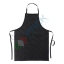 Grembiule da lavoro 100% cotone, 300 gr, con pettorina elegante e resistente e nodo anti aggrovigliamento per un fissaggio sicuro, colore blu navy