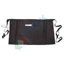 Grembiule da lavoro in tessuto Kingsmill 65% poliestere + 35% cotone 190 gr, con grande tasca ideale per lo stoccaggio e nodo anti aggrovigliamento per un fissaggio sicuro, colore nero