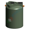 Fossa settica monocamerale, A.E. 40, Mis. Ø 1725 x 2400 H mm, capacità 5500 Lt