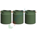 Fossa settica tricamerale, A.E. 50, Mis. Ø 6500 x 2350 H mm, capacità 7000 Lt