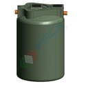 Fossa settica monocamerale, A.E. 75, Mis. Ø 2000 x 3050 H mm, capacità 9000 Lt