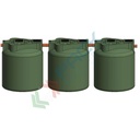 Fossa settica tricamerale, A.E. 75, Mis. Ø 6000 x 3050 H mm, capacità 9000 Lt