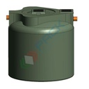 Fossa settica monocamerale, A.E. 100, Mis. Ø 2500 x 2500 H mm, capacità 12000 Lt