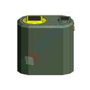 Fossa imhoff biologica, corpo liscio, A.E. 5, capacità 1000 Lt, Mis. 780 L x 1300 P x 1250 H mm, per il trattamento primario dei reflui domestici