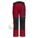 Pantalone da lavoro 60% Cotone + 40% Poliestere 245 gr, modello Service WX3, moderno con ottima vestibilità, omologato EN 14404, vestibilità regular, colore rosso intenso