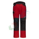 Pantalone da lavoro 60% Cotone + 40% Poliestere 245 gr, modello Service WX3, moderno con ottima vestibilità, omologato EN 14404, vestibilità small, colore rosso intenso