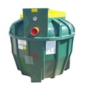 Fossa imhoff biologica, corpo nervato, A.E. 33, capacità 5000 Lt, Mis. Ø 1700 x 2450 H mm, per il trattamento primario dei reflui domestici