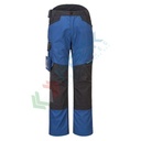Pantalone da lavoro 60% Cotone + 40% Poliestere 245 gr, modello Service WX3, moderno con ottima vestibilità, omologato EN 14404, vestibilità regular, colore blu persiano