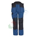 Pantalone da lavoro 60% Cotone + 40% Poliestere 245 gr, modello Holster WX3, multitasche, moderno con ottima vestibilità, omologato EN 14404, vestibilità regular, colore blu persiano
