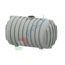 Serbatoio acqua in plastica (PE), cilindrico orizzontale, capacità 11980 Lt, Mis. 2150 L x 3700 P x 2300 H mm, da interro