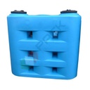 Serbatoio acqua in plastica (PE), compatto orizzontale, capacità 2000 Lt, Mis. 690 L x 2040 P x 1880 H mm, colore azzurro