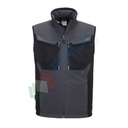Gilet da lavoro Softshell, 94% Poliestere + 6% Elastane, con softshell in micro pile, 310 gr, modello WX3, colore grigio metallo