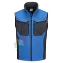 Gilet da lavoro Softshell, 94% Poliestere + 6% Elastane, con softshell in micro pile, 310 gr, modello WX3, colore blu persiano