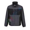 Giacca da lavoro 94% Poliestere + 6% elastan con softshell in micro pile, modello WX3 Giacca Baffle Hybrid, design attillato traspirante, antivento e impermeabile, colore grigio metallo