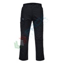 Pantalone da lavoro tessuto Kingsmill Stretch 65% poliestere + 35% cotone, 230 gr, modello Ripstop KX3, altamente resistente in tessuto elasticizzato, colore nero