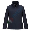 Pile da lavoro da donna, colletto alto, senza cappuccio, modello sanitario Softshell Print & Promo, 100% poliestere, 280 gr, chiusura con zip, colore grigio