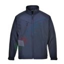 Giacca da lavoro Softshell, 94% poliestere + 6% elastan + micro pile 100% poliestere, modello Oregon, traspirante, antivento e impermeabile, senza cappuccio, colore blu navy