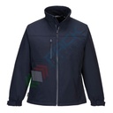Giacca da lavoro Softshell da donna, 94% poliestere + 6% elastan + micro pile 100% poliestere, modello Charlotte, traspirante, antivento e impermeabile, senza cappuccio, colore blu navy