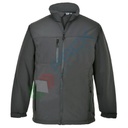 Giacca da lavoro Softshell, 94% poliestere + 6% elastan + micro pile 100% poliestere, finitura in tessuto resistente all'acqua, senza cappuccio, colore grigio