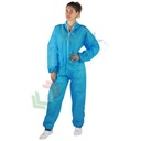 Tuta monouso in TNT di polipropilene (PP), 40 g/mq, colletto alla coreana, chiusura con cerniera e cappuccio, conf. 50 pz