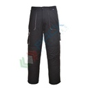 Pantalone da lavoro bicolore, tessuto Texo Cotton Rich 60% cotone + 40% poliestere, 245 gr, elegante, confortevole e funzionale, vestibilità tall, colore nero