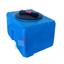 Serbatoio acqua in plastica (PE), parallelepipedo verticale, capacità 30 Lt, Mis. 300 L x 410 P x 280 H mm, colore azzurro