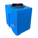 Serbatoio acqua in plastica (PE), parallelepipedo verticale, capacità 50 Lt, Mis. 300 L x 410 P x 440 H mm, colore azzurro