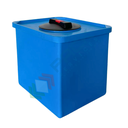 Serbatoio acqua in plastica (PE), parallelepipedo verticale, capacità 65 Lt, Mis. 500 L x 400 P x 420 H mm, colore azzurro