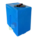 Serbatoio acqua in plastica (PE), parallelepipedo verticale, capacità 100 Lt, Mis. 350 L x 550 P x 595 H mm, colore azzurro