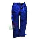 Pantalone da lavoro foderato bicolore, tessuto Texo Cotton Rich 60% cotone + 40% poliestere, 245 gr, rivestimento non ingombrante caldo per gli ambienti più freddi, colore blu navy
