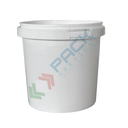 Barattolo in plastica (PP) conico, capacità 800 ml, chiusura a pressione con sigillo di garanzia (tappo escluso)