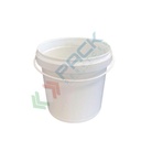 Secchio plastica (PP) conico, capacità 1,5 Lt, Mis. Ø 139 x 135 H mm, manico in plastica, chiusura a pressione (coperchio escluso)
