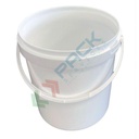 Secchio plastica (PP) conico, capacità 10 Lt, Mis. Ø 251 x 260 H mm, manico in plastica, chiusura a pressione (coperchio escluso)