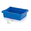 Cassetta in plastica (PP) sovrapponibile ed inseribile, capacità 28,2 Lt, Mis. 600 L x 400 P x 170 H mm